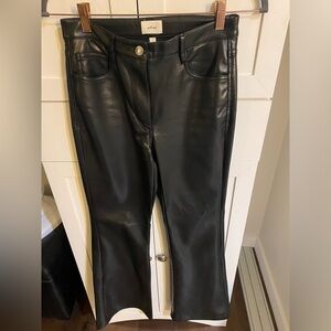 Wilfred black leather pants